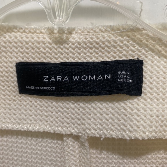 Zara blazer jacket in waffle-texture stretch knit large - Picture 2 of 8